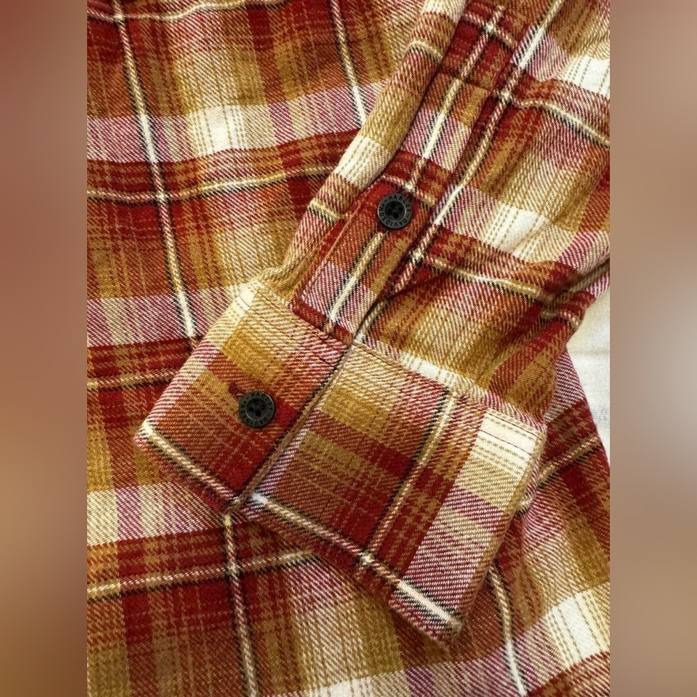 Harley-Davidson 120th Anniversary Flannel Shirt 1W Red Plaid - Picture 7 of 11